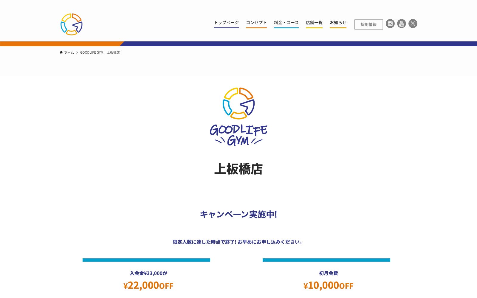 GOODLIFE GYM 上板橋店