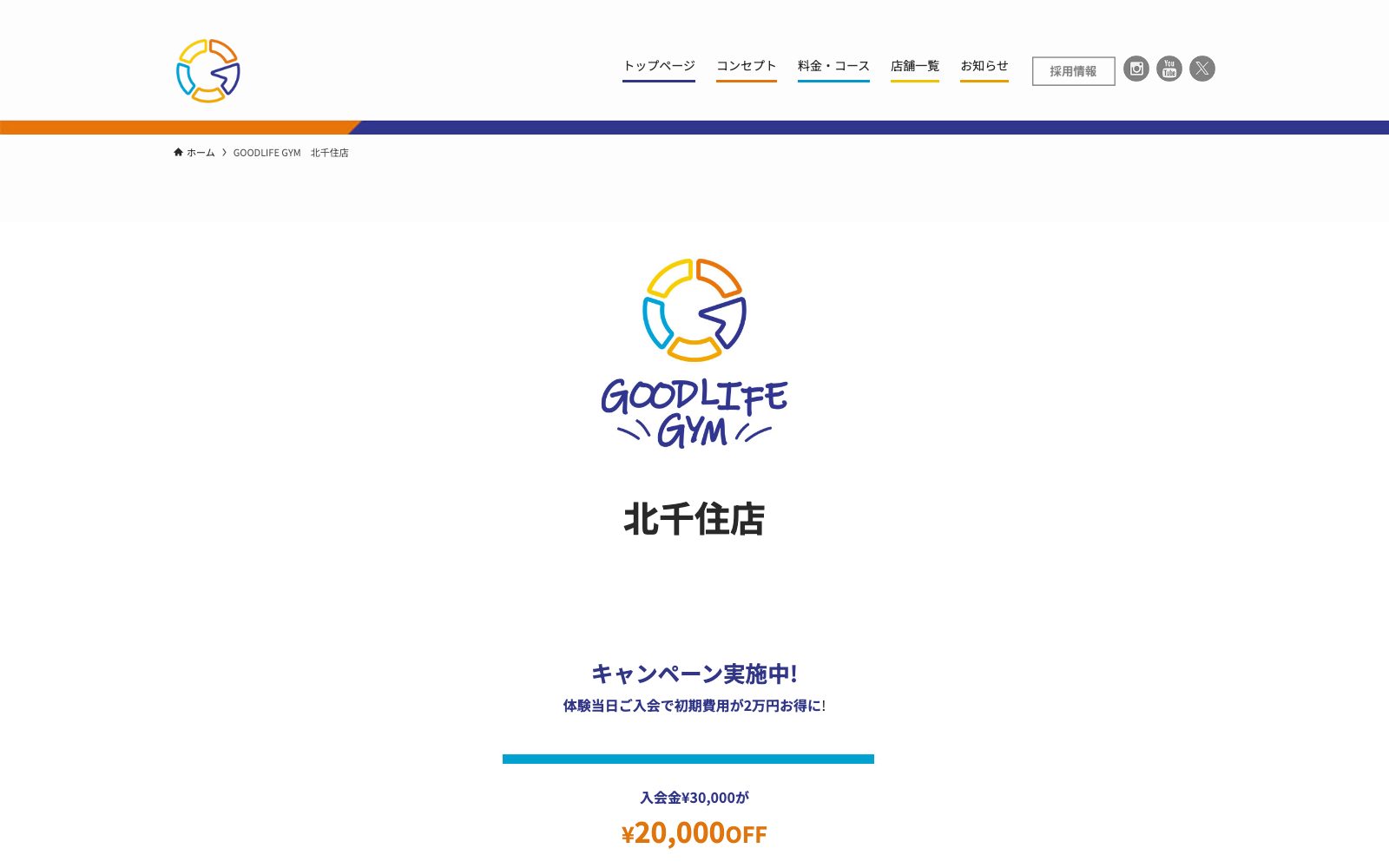 GOODLIFE GYM 北千住店