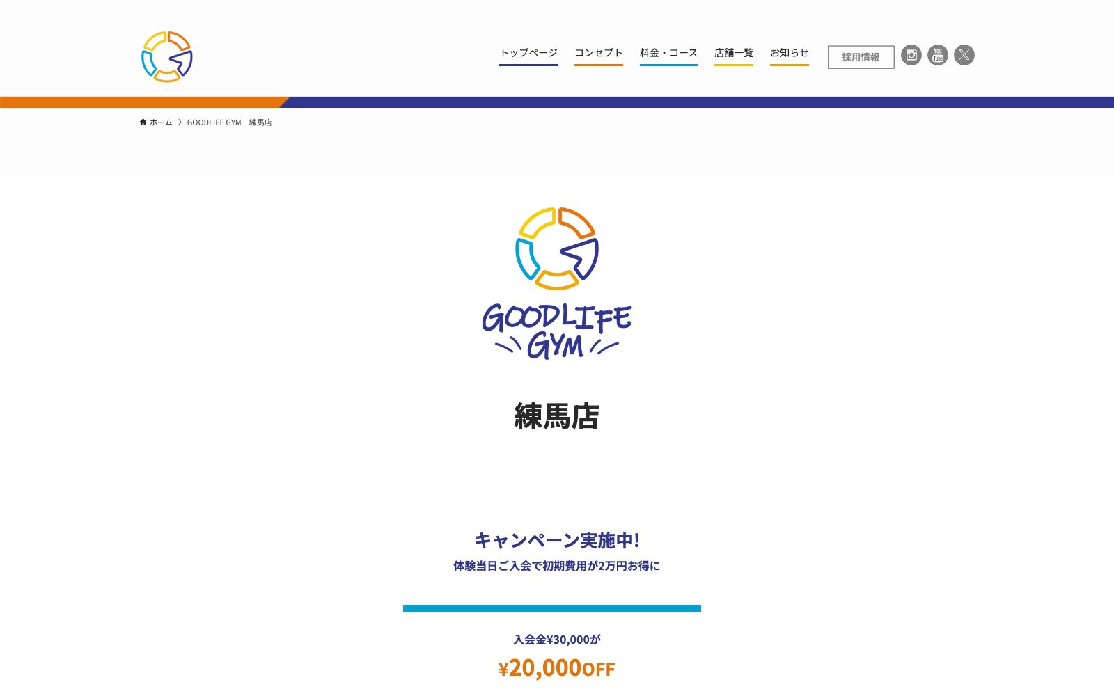 GOODLIFE GYM 練馬店