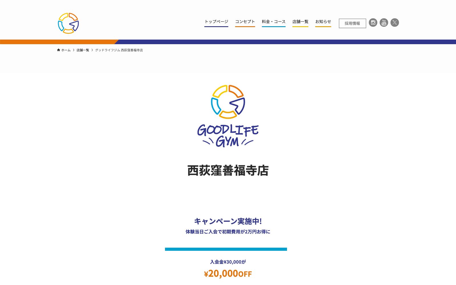 グッドライフジム 西荻窪善福寺店