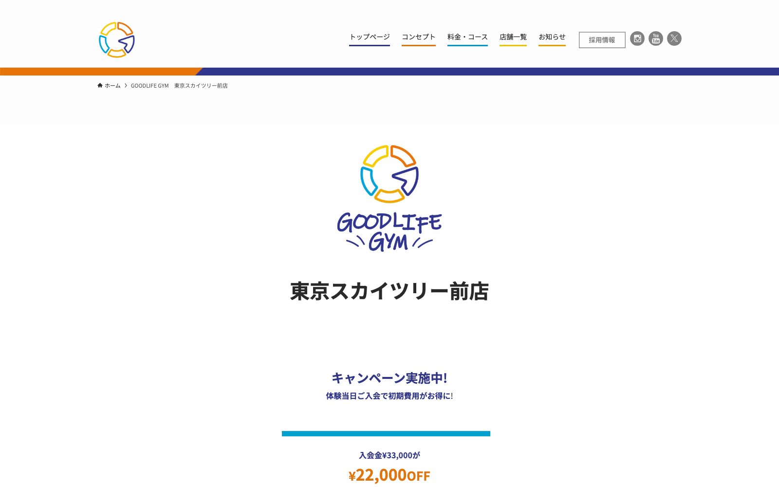 GOODLIFE GYM 東京スカイツリー前店