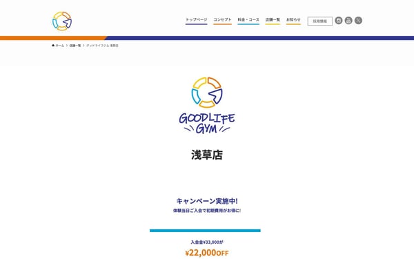 GOODLIFE GYM 浅草店の店舗写真