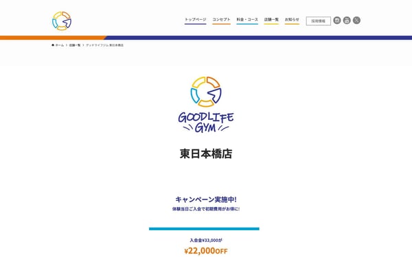 GOODLIFE GYM 東日本橋店の店舗写真