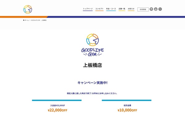 GOODLIFE GYM 上板橋店の店舗写真