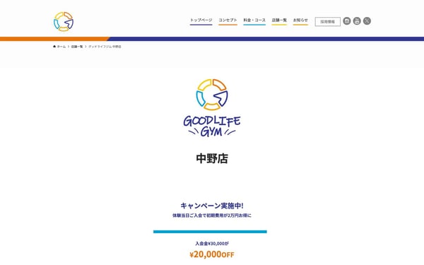 GOODLIFE GYM 中野新井店の店舗写真