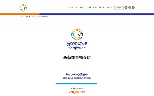 グッドライフジム 西荻窪善福寺店の店舗写真