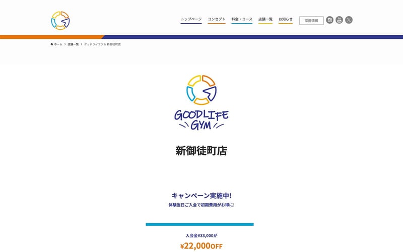 GOODLIFE GYM 新御徒町店の店舗写真